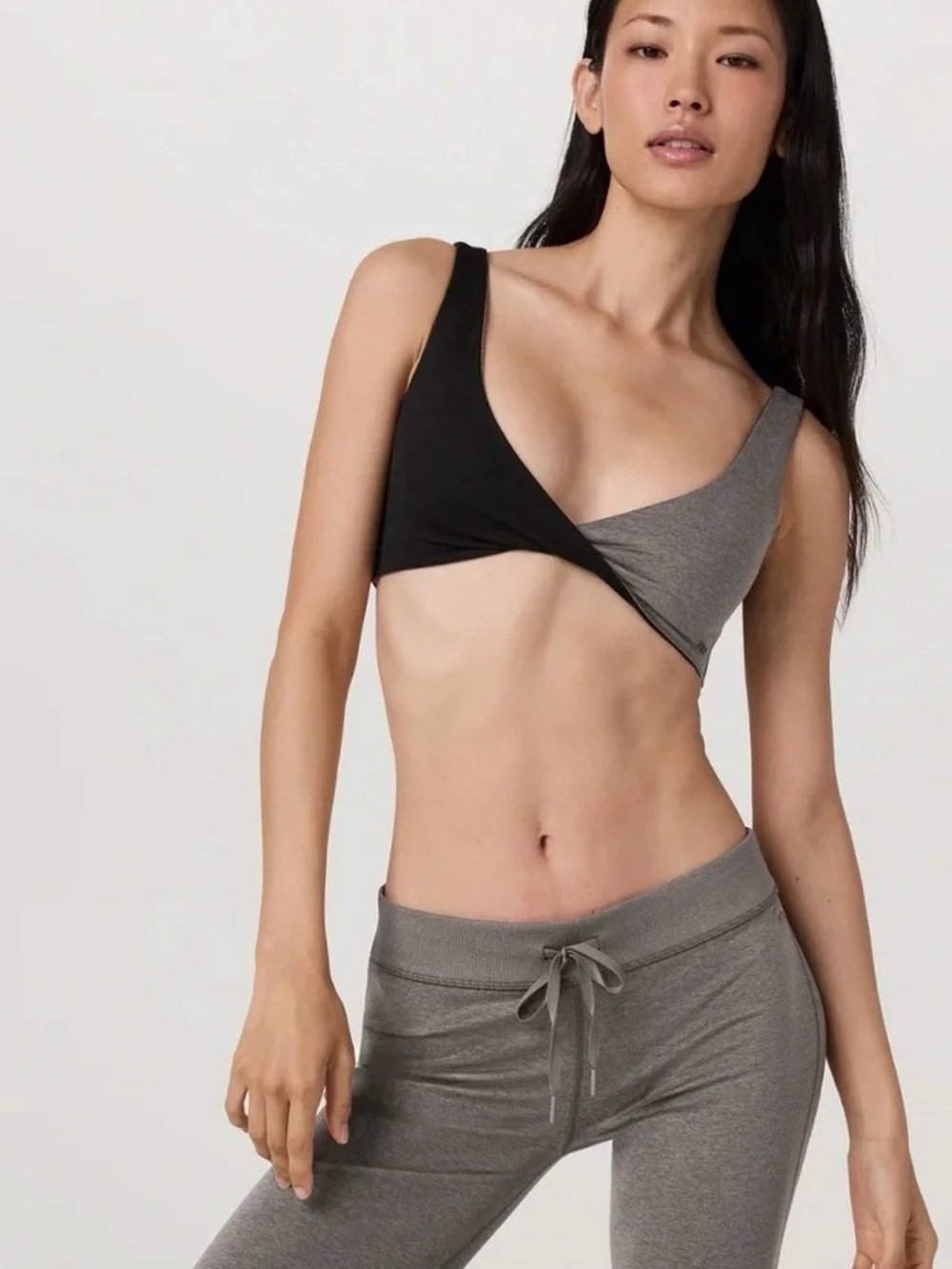 Vuori Reversible beige & creamWrap Bralette - Women Intimates small